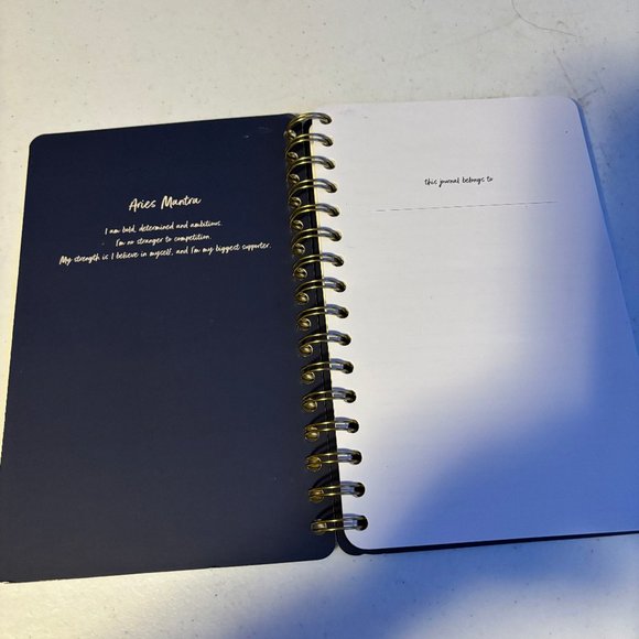 Be Rooted Zodiac ARIES Spiral Bound College Ruled Hard Cover Journal - Picture 2 of 5